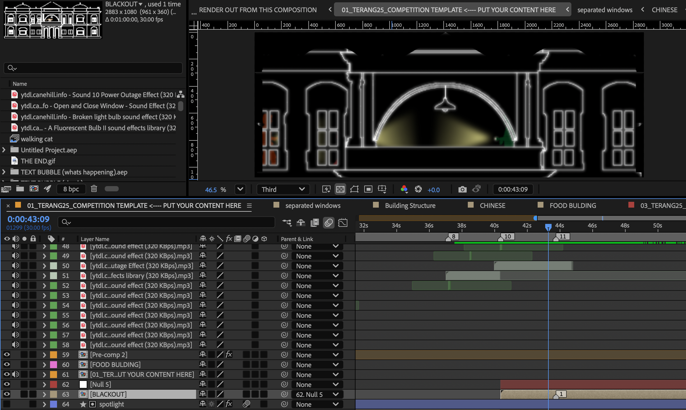 The Melting Pot After Effects production progress 3